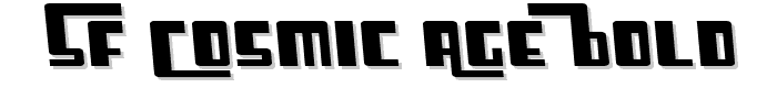 SF Cosmic Age Bold font